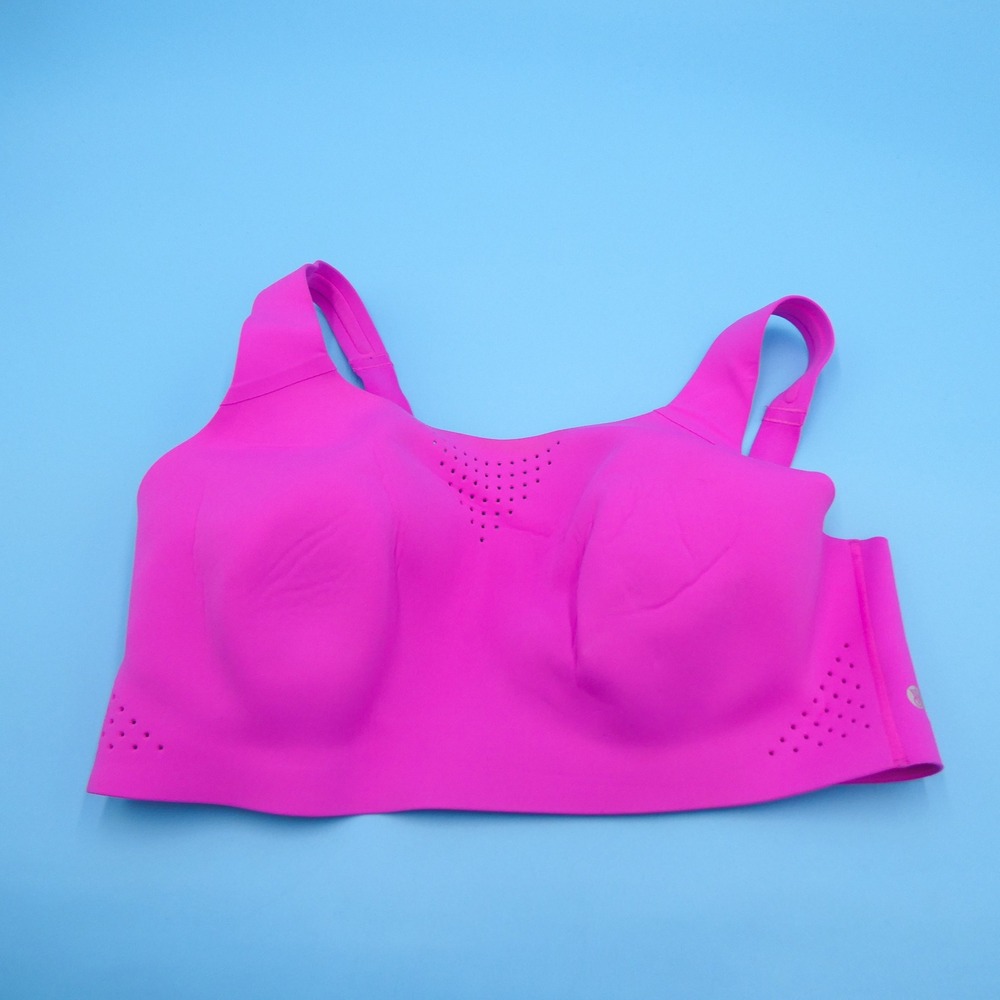Victoria's Secret Sport Bra Womens 38D‎ High Impact Pink Laser Cut Synthetic